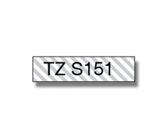Brother TZe-S151 stipri lipni laminuota juosta Juodas ant Clear, TZe, 8 m, 2,4 cm
