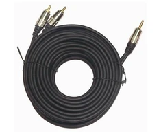 GEMBIRD 3,5 mm stereo kištukas į 2xRCA kištukus, 1,5 m kabelis, auksinės dangos jungtys