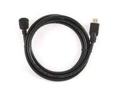 Gembird Cablexpert | HDMI didelės spartos 90 laipsnių kištukas į tiesų kištuką, 19 kontaktų, auksiniu dangteliu dengtos jungtys | HDMI 19 kontaktų kištukas | HDMI 90 laipsnių kištukas | 1,8 m
