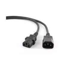 Cablexpert | PC-189-VDE power extension cable 1.8 meter | Juodas C14 coupler | C14 coupler