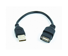 Gembird „Cablexpert“ USB 2.0 prailginimo laidas, 15 cm