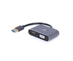 Gembird Cablexpert | USB ekrano adapteriai | A-USB3-HDMIVGA-01 | USB 3.0 A tipo | 0,15 m