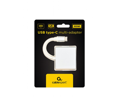 GEMBIRD A-CM-HDMIF-02-SV adapteris USB tipo C kelių adapteris USB tipo C USB 3.0 HDMI