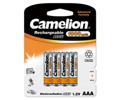 Camelion | AAA/HR03 | 1000 mAh | Įkraunamos baterijos Ni-MH | 4 vnt.