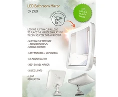 Camry | Vonios veidrodis | CR 2169 | 16,3 cm | LED veidrodis | Baltas
