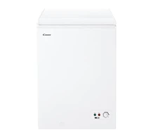 Candy | Šaldiklis | CCHH 100E | Energy efficiency class E | Chest | Free standing | Height 84.5 cm | Total net capacity 97 L | Baltas +DOVANA Hoover dulkių siurblys