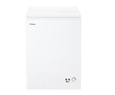 Candy | Šaldiklis | CCHH 100E | Energy efficiency class E | Chest | Free standing | Height 84.5 cm | Total net capacity 97 L | Baltas +DOVANA Hoover dulkių siurblys