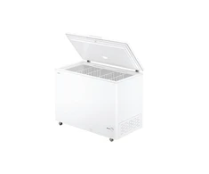 Candy Šaldiklis | CCHH 3012E | Energy efficiency class E | Chest | Free standing | Height 84 cm | Total net capacity 300 L | Baltas +DOVANA Hoover dulkių siurblys