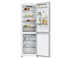 Candy Šaldytuvas | CNCQ2T618EW | Energy efficiency class E | Free standing | Combi | Height 185 cm | No Frost system | Šaldytuvas net capacity 235 L | Šaldiklis net capacity 120 L | 38 dB | Baltas +DOVANA Hoover dulkių siurblys