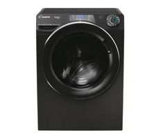 Candy | Skalbimo mašina | RP 496BWMBCB/1-S | Energy efficiency class A | Front loading | Skalbimo talpa 9kg | 1400 RPM | Gylis 53 cm | Plotis 60 cm | Ekranas | TFT | Steam function | Wi-Fi | Glossy Juodas +DOVANA Hoover dulkių siurblys