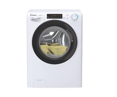 Candy Skalbimo mašina with Dryer | CSHW4645TWB3/1-S | Energy efficiency class C/E | Front loading | Skalbimo talpa 6kg | 1400 RPM | Gylis 45 cm | Plotis 60 cm | Ekranas | Digit | Drying system | Drying capacity 4kg | Steam function | Baltas +DOVANA Hoover dulkių siurblys