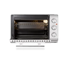 Mikrobangų krosnelė Caso | Compact orkaitė | TO 20 SilverStyle | Easy Clean | Compact | 1500 W | Sidabrinis