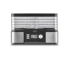 Caso Food Dehydrator DH 450 Power 370-450 W, Number of trays 5, Temperature control, Integrated timer, Juodas/Stainless (Pažeista pakuotė)