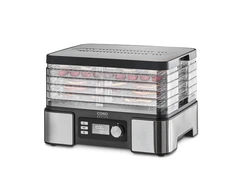 Caso Food Dehydrator DH 450 Power 370-450 W, Number of trays 5, Temperature control, Integrated timer, Juodas/Stainless (Pažeista pakuotė)