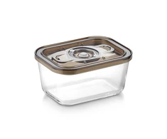 Caso Glass Vacuum Container with Plastic Lid | VacuBoxx Eco M | Transparent