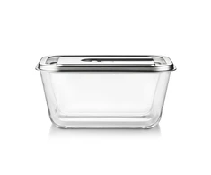 Caso Glass Vacuum Container with Plastic Lid | VacuBoxx Inox XL | Transparent
