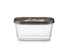 Caso Glass Vacuum Container with Plastic Lid | VacuBoxx Eco M | Transparent