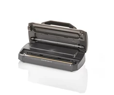 Caso | Bar Vacuum sealer | VRH 490 advanced | Power 110 W | Temperature control | Juodas/Nerūdijantis plienas