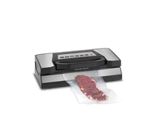 Caso | Bar Vacuum sealer | VR 690 advanced | Power 130 W | Temperature control | Juodas/Nerūdijantis plienas