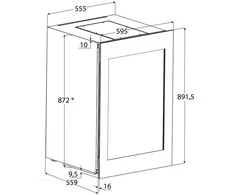Pilnai įmontuojamas vyno šaldytuvas Caso  WineDeluxe WD 41  60cm pločio.