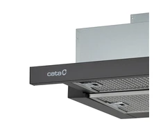 CATA | Gartraukis | TFH 6630 BK /A | Teleskopinis | Energijos vartojimo efektyvumo klasė A+ | Plotis 60 cm | 605 m³/h | Jutiklinis valdymas | LED | Juodas