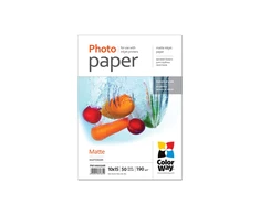 ColorWay Matte Photo Paper | 190 g/m² | 10x15