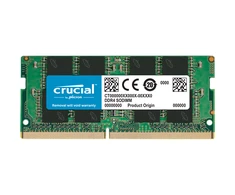 Nešiojamo kompiuterio atmintis Actina „Crucial“ 16 GB, DDR4, 3200 MHz, nešiojamasis kompiuteris, registruotas Nr., ECC Nr.