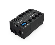 CYBERPOWER BR700ELCD Line-Interactive UPS 700VA/390W GreenPower energijos taupymo technologija LCD USB 4+4 Schuko