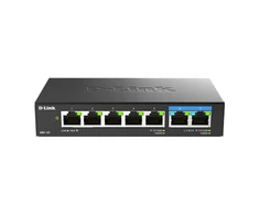 Šakotuvas D-Link | 7 prievadų kelių gigabitų nevaldomas jungiklis | DMS-107/E | Nevaldomas | Darbalaukis | Maitinimo tipas Išorinis