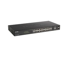Šakotuvas D-Link | DGS-1100 serijos gigabitiniai išmanieji valdomi jungikliai | DGS-1100-26MPV2 | Tvarkoma L2 | Stalinis/montuojamas ant stovo