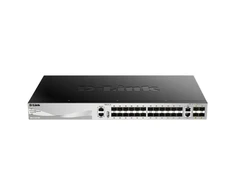 Šakotuvas D-Link | DGS-3130-30S | Jungiklis | Tvarkoma L3 | Montuojamas ant stovo | 10 Gbps (RJ-45) jungtys kiekis 2 | SFP jungtys kiekis 24 | SFP+ jungtys kiekis 4