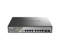 Šakotuvas D-Link DSS-200G-10MPP/E 8-Port 10/100/1000 PoE Gigabit Ethernet Surveillance Switch | D-Link