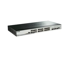 Šakotuvas D-Link | Sukraunamas išmanusis valdomas jungiklis su 10G įkėlimo nuorodomis | DGS-1510-28X/E | Tvarkoma L2 | Montuojamas ant stovo | Gigabit Ethernet (vario) jungtys kiekis 24