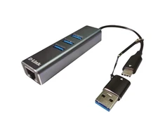 D-Link | USB-C/USB į Gigabit Ethernet adapteris su 3 USB 3.0 prievadais | DUB-2332