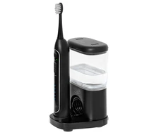 Dantų šepetėlis Adler | 2-in-1 Vanduo Flossing Sonic | AD 2180b | Įkraunamas | Suaugusiems | Šepetėlių skaičius galvutės įeina 2 | Number of teeth brushing modes 1 | Juodas