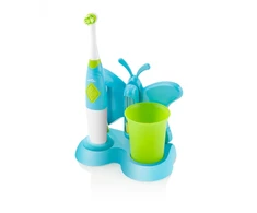 ETA | Dantų šepetėlis su water cup and holder | Sonetic ETA129490080 | Baterija operated | For kids | Šepetėlių skaičius galvutės įeina 2 | Number of teeth brushing modes 2 | Mėlyna