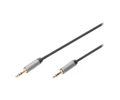 Digitus Skaitmenas | AUX garso kabelis stereo | DB-510110-018-S | 3,5 mm lizdas iki 3,5 mm lizdas 3,5 mm stereo kištukas | 3,5 mm stereo kištukas