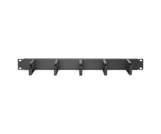 Digitus | Cable Management Panel | DN-97602 | 5x cable management ring (HxD: 40x60 mm). The Cable Management Panel is getting fixed on the 483 mm (19“) profile rails. Five cable guiding rings allow an easy, horizontal array of patch cables. It guarantees an optimized cable management in your 483 mm (19”) network- or serveris rack. | Juodas