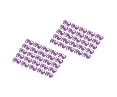 Digitus Skaitmenas | Spalvoti spaustukai Patch kabeliui | A-CC-VI | Violetinė