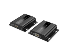Assmann Electronic DIGITUS HDMI IP ilgintuvo rinkinys 4K/60Hz 120/200 m „One-to-Many“ CAT Juodas