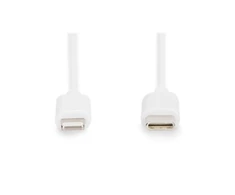 Digitus Skaitmenas | Lightning to USB-C duomenų / įkrovimo kabelis | DB-600109-020-W | USB-C prie Lightning Apple Lightning 8 kontaktų | USB C