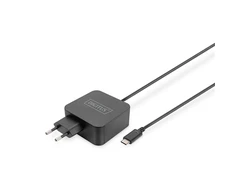 Digitus Skaitmenas | Nešiojamojo kompiuterio įkroviklis USB-C Maitinimo šaltinis 65W PD3.0 | DA-10071 | Maitinimo kabelis