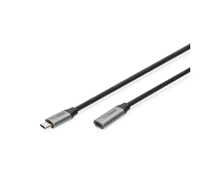 Digitus Skaitmenas | USB-C/M į USB-C/F prailginimo kabelis | DB-300230-010-S | USB-C į USB-C USB C, prijunkite | USB-C lizdas