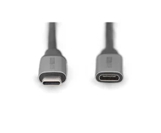 Digitus Skaitmenas | USB-C/M į USB-C/F prailginimo kabelis | DB-300230-010-S | USB-C į USB-C USB C, prijunkite | USB-C lizdas