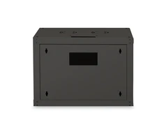 Digitus | Wall Mounting Cabinet | DN-19 07-U-SW | IP protection class: IP20; Front door: Glass door, single opening; Cabinet type: Wall mounting cabinet; Equipment mounting depth min.-max.: 305-370 mm; Load capacity: 100 kg; Dimensions 420 x 600 x 450 mm, | Juodas