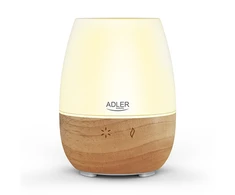 Drėkintuvas Adler | Ultragarsinis aromatų difuzorius | AD 7967 | Ultragarsinis | Tinka kambariams iki 25 m² | Brownas/Baltas