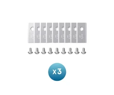 Anker Eufy Replacement Blade Set: 3x (9 Lawn Mower Blades and 9 Screws) Compatible E15/E18