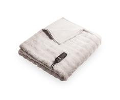 Duux Yentl Heated Overblanket, 200 x 200 cm | DXOB12 | Number of heating levels 9 | Number of persons 1 | Washable | Remote control | Premium faux fur | 200 W | Bubble Gray