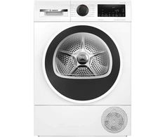 Bosch Džiovyklė su šilumos siurbliu | WQG2450ISN | Energijos vartojimo efektyvumo klasė D | Priekinis pakraunamas | 9kg | LCD | Gylis 61,3 cm | Baltas