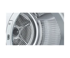 Bosch Džiovyklė su šilumos siurbliu | WQG2450ISN | Energijos vartojimo efektyvumo klasė D | Priekinis pakraunamas | 9kg | LCD | Gylis 61,3 cm | Baltas